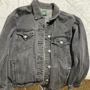 Black jean jacket oversized